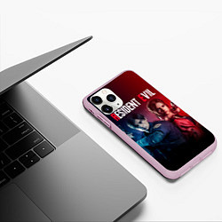 Чехол iPhone 11 Pro матовый Resident Evil 2, цвет: 3D-розовый — фото 2