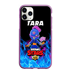 Чехол iPhone 11 Pro матовый BRAWL STARS TARA, цвет: 3D-фиолетовый