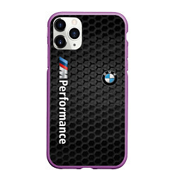 Чехол iPhone 11 Pro матовый BMW PERFORMANCE, цвет: 3D-фиолетовый