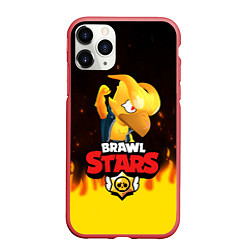 Чехол iPhone 11 Pro матовый BRAWL STARS CROW PHOENIX, цвет: 3D-красный