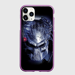 Чехол iPhone 11 Pro матовый PREDATOR, цвет: 3D-фиолетовый