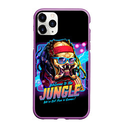 Чехол iPhone 11 Pro матовый PREDATOR, цвет: 3D-фиолетовый