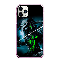 Чехол iPhone 11 Pro матовый PREDATOR, цвет: 3D-розовый