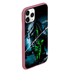 Чехол iPhone 11 Pro матовый PREDATOR, цвет: 3D-малиновый — фото 2