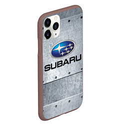 Чехол iPhone 11 Pro матовый SUBARU, цвет: 3D-коричневый — фото 2