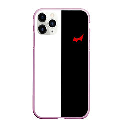 Чехол iPhone 11 Pro матовый Monokuma, цвет: 3D-розовый