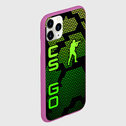 Чехол iPhone 11 Pro матовый CS GO Oko, цвет: 3D-фиолетовый — фото 2
