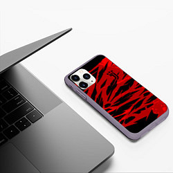 Чехол iPhone 11 Pro матовый Juventus F C, цвет: 3D-серый — фото 2