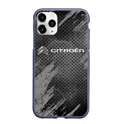 Чехол iPhone 11 Pro матовый CITROЁN, цвет: 3D-серый