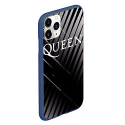 Чехол iPhone 11 Pro матовый Queen, цвет: 3D-тёмно-синий — фото 2