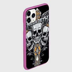 Чехол iPhone 11 Pro матовый Megadeth, цвет: 3D-фиолетовый — фото 2
