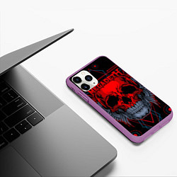 Чехол iPhone 11 Pro матовый Megadeth, цвет: 3D-фиолетовый — фото 2