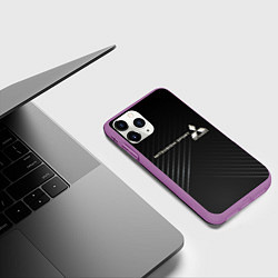 Чехол iPhone 11 Pro матовый MITSUBISHI, цвет: 3D-фиолетовый — фото 2