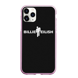 Чехол iPhone 11 Pro матовый BILLIE EILISH CARBON, цвет: 3D-розовый