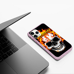 Чехол iPhone 11 Pro матовый Megadeth, цвет: 3D-розовый — фото 2