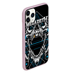 Чехол iPhone 11 Pro матовый Megadeth, цвет: 3D-розовый — фото 2