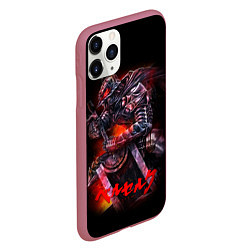 Чехол iPhone 11 Pro матовый BERSERK, цвет: 3D-малиновый — фото 2