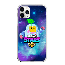 Чехол iPhone 11 Pro матовый BRAWL STARS SPROUT, цвет: 3D-белый