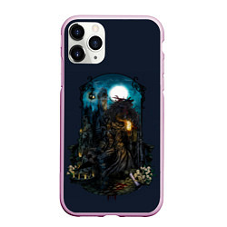 Чехол iPhone 11 Pro матовый Bloodborne, цвет: 3D-розовый