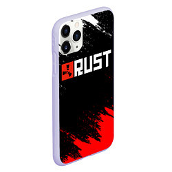 Чехол iPhone 11 Pro матовый RUST, цвет: 3D-светло-сиреневый — фото 2