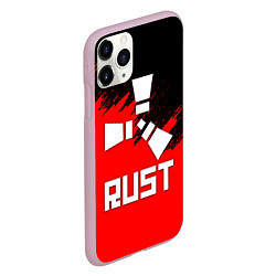 Чехол iPhone 11 Pro матовый RUST, цвет: 3D-розовый — фото 2