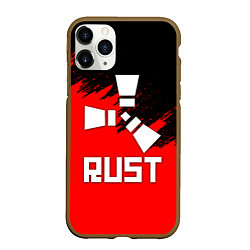 Чехол iPhone 11 Pro матовый RUST, цвет: 3D-коричневый