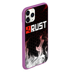Чехол iPhone 11 Pro матовый RUST, цвет: 3D-фиолетовый — фото 2