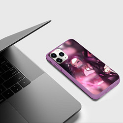 Чехол iPhone 11 Pro матовый NEZUKO, цвет: 3D-фиолетовый — фото 2