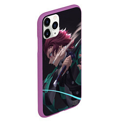 Чехол iPhone 11 Pro матовый KIMETSU NO YAIBA, цвет: 3D-фиолетовый — фото 2