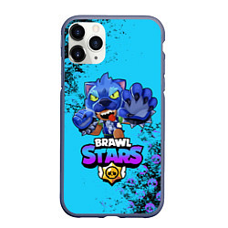 Чехол iPhone 11 Pro матовый Brawl Stars LEON, цвет: 3D-серый