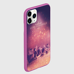 Чехол iPhone 11 Pro матовый BTS, цвет: 3D-фиолетовый — фото 2