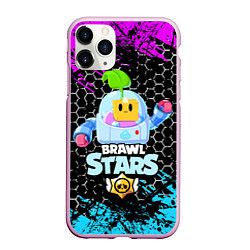 Чехол iPhone 11 Pro матовый BRAWL STARS SPROUT, цвет: 3D-розовый