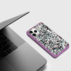 Чехол iPhone 11 Pro матовый Vault Boy красныйсиний, цвет: 3D-фиолетовый — фото 2