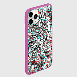 Чехол iPhone 11 Pro матовый Vault Boy красныйсиний, цвет: 3D-фиолетовый — фото 2