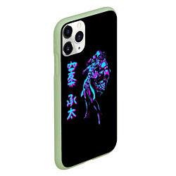 Чехол iPhone 11 Pro матовый Jotaro Kujo, Jojo, цвет: 3D-салатовый — фото 2