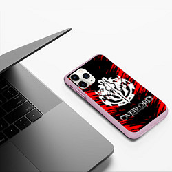 Чехол iPhone 11 Pro матовый Overlord, цвет: 3D-розовый — фото 2