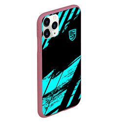 Чехол iPhone 11 Pro матовый Porsche, цвет: 3D-малиновый — фото 2