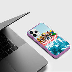 Чехол iPhone 11 Pro матовый ROBLOX 5, цвет: 3D-фиолетовый — фото 2
