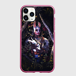 Чехол iPhone 11 Pro матовый Dead by Daylight, цвет: 3D-малиновый