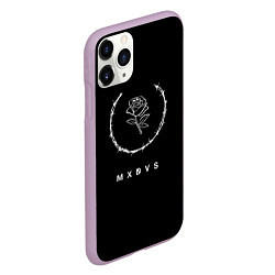 Чехол iPhone 11 Pro матовый MXDVS, цвет: 3D-сиреневый — фото 2
