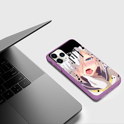 Чехол iPhone 11 Pro матовый AHEGAO, цвет: 3D-фиолетовый — фото 2