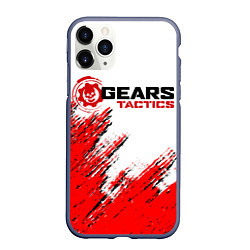 Чехол iPhone 11 Pro матовый GEARS TACTICS, цвет: 3D-серый