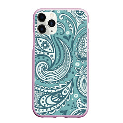Чехол iPhone 11 Pro матовый Узоры, цвет: 3D-розовый