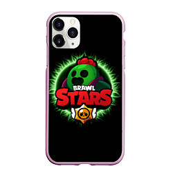 Чехол iPhone 11 Pro матовый Brawl Stars Spike, цвет: 3D-розовый