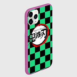 Чехол iPhone 11 Pro матовый KIMETSU NO YAIBA, цвет: 3D-фиолетовый — фото 2
