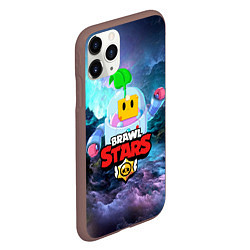 Чехол iPhone 11 Pro матовый BRAWL STARS SPROUT, цвет: 3D-коричневый — фото 2