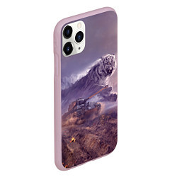 Чехол iPhone 11 Pro матовый Танк, цвет: 3D-розовый — фото 2
