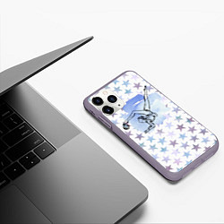 Чехол iPhone 11 Pro матовый Gymnastics, цвет: 3D-серый — фото 2