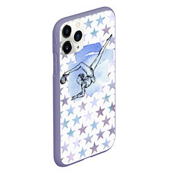 Чехол iPhone 11 Pro матовый Gymnastics, цвет: 3D-серый — фото 2