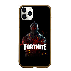 Чехол iPhone 11 Pro матовый Fortnite Black Knight, цвет: 3D-коричневый